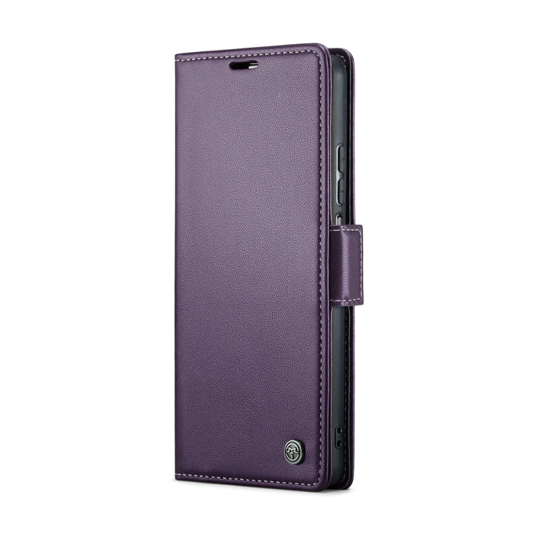 For Xiaomi Poco F5 5G/Redmi Note 12 Turbo 5G CaseMe 023 Butterfly Buckle Litchi Texture RFID Anti-theft Leather Phone Case(Pearly Purple) - Xiaomi Cases by CaseMe | Online Shopping UK | buy2fix