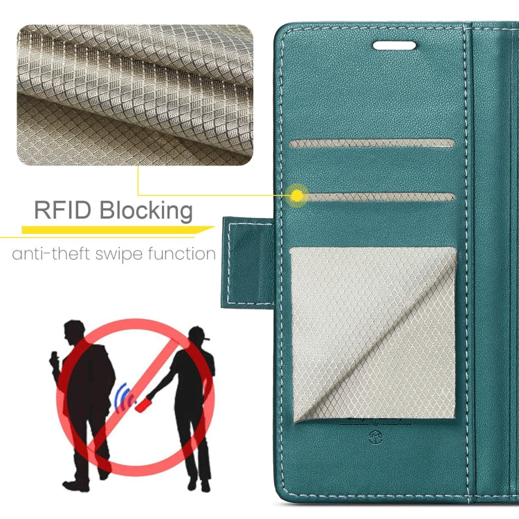 For Xiaomi Redmi 13C 4G / 13C 5G CaseMe 023 Butterfly Buckle Litchi Texture RFID Anti-theft Leather Phone Case(Pearly Blue) - 13C Cases by CaseMe | Online Shopping UK | buy2fix