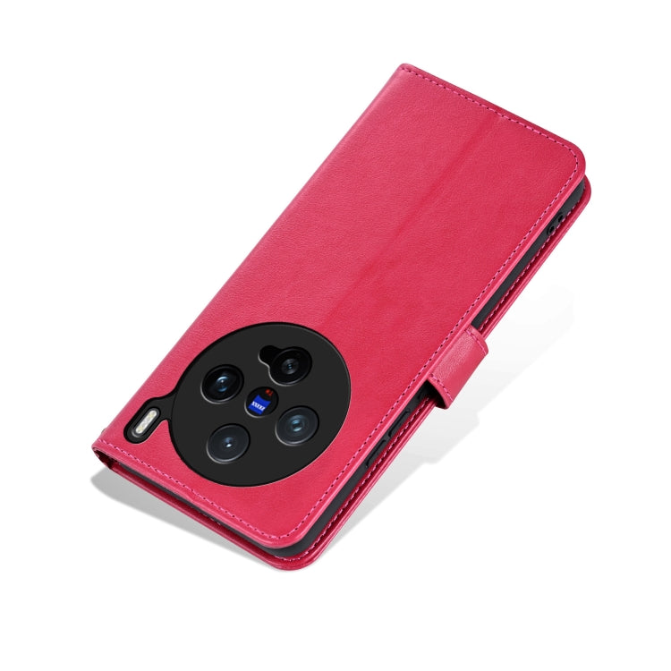 For vivo X200 Pro mini AZNS Sheepskin Texture Flip Leather Phone Case(Red) - X200 Pro mini Cases by AZNS | Online Shopping UK | buy2fix