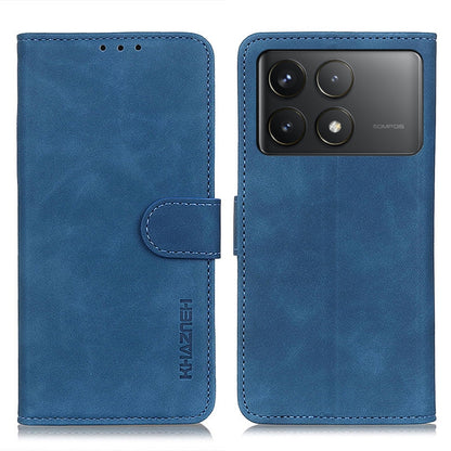 For Xiaomi Redmi K70 5G / K70 Pro 5G KHAZNEH Retro Texture Flip Leather Phone Case(Blue) - K70 Cases by buy2fix | Online Shopping UK | buy2fix