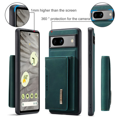 For Google Pixel 8A DG.MING M2 Series 3-Fold Multi Card Bag + Magnetic Phone Case(Green) - Google Cases by DG.MING | Online Shopping UK | buy2fix