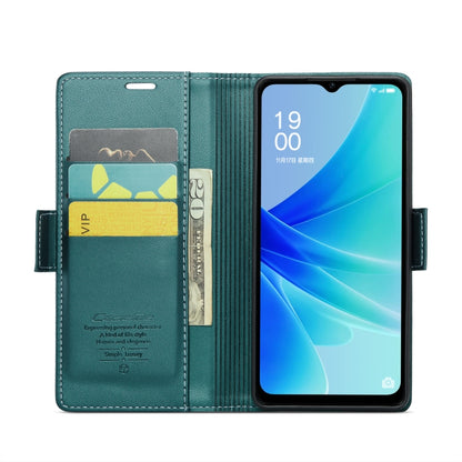 For OPPO A57 4G Global/A57s 4G Global CaseMe 023 Butterfly Buckle Litchi Texture RFID Anti-theft Leather Phone Case(Pearly Blue) - OPPO Cases by CaseMe | Online Shopping UK | buy2fix