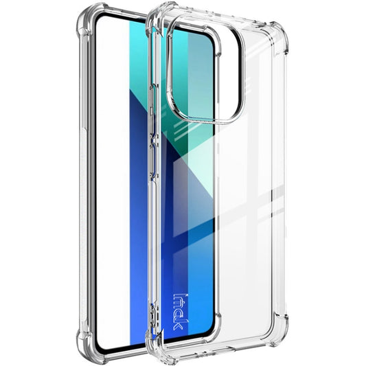 For Xiaomi Redmi Note 13 4G Global imak Shockproof Airbag TPU Phone Case(Transparent) - Xiaomi Cases by imak | Online Shopping UK | buy2fix