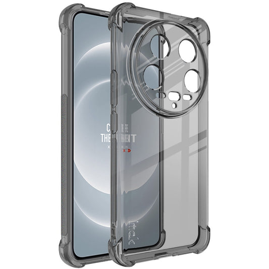 For Xiaomi 14 Ultra 5G imak Shockproof Airbag TPU Phone Case(Transparent Black) - 14 Ultra Cases by imak | Online Shopping UK | buy2fix