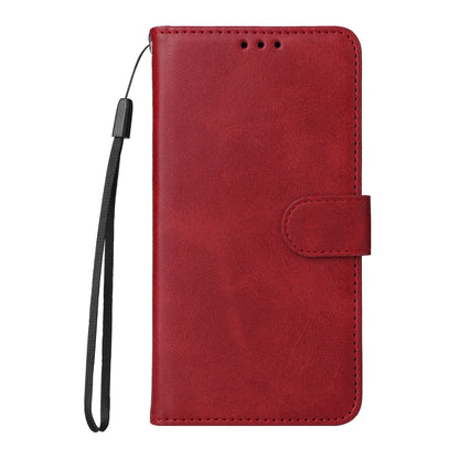 For Xiaomi Redmi Note13 Pro+ 5G Global Classic Calf Texture Flip Leather Phone Case(Red) - Note 13 Pro+ Cases by buy2fix | Online Shopping UK | buy2fix