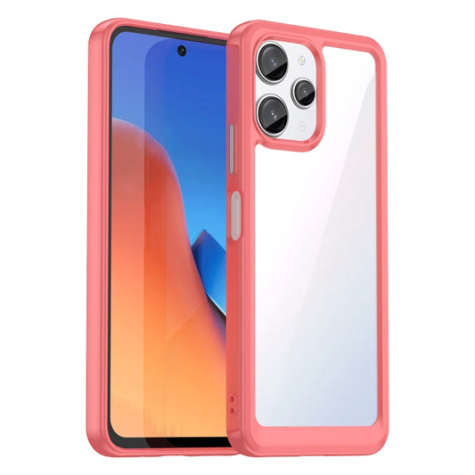 For Xiaomi Redmi 12R Colorful Series Acrylic Hybrid TPU Phone Case(Red) - Xiaomi Cases by buy2fix | Online Shopping UK | buy2fix