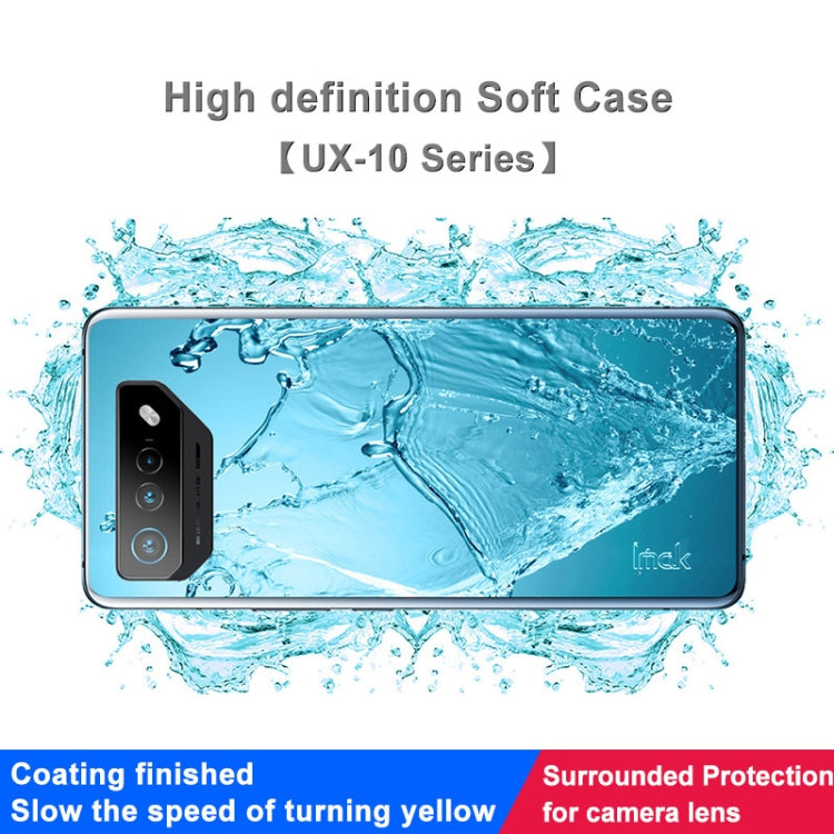 For Asus ROG Phone 7 IMAK UX-10 Series Transparent Shockproof TPU Phone Case(Transparent) - ASUS Cases by imak | Online Shopping UK | buy2fix