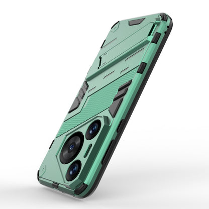 For Huawei Pura 70 Pro / 70 Pro+ Punk Armor 2 in 1 PC + TPU Phone Case with Holder(Green) - Huawei Cases by buy2fix | Online Shopping UK | buy2fix