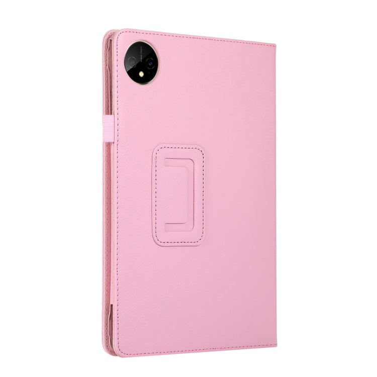 For Huawei MatePad Pro 11 2024 Litchi Texture Leather Tablet Case with Holder(Pink) - Huawei by buy2fix | Online Shopping UK | buy2fix