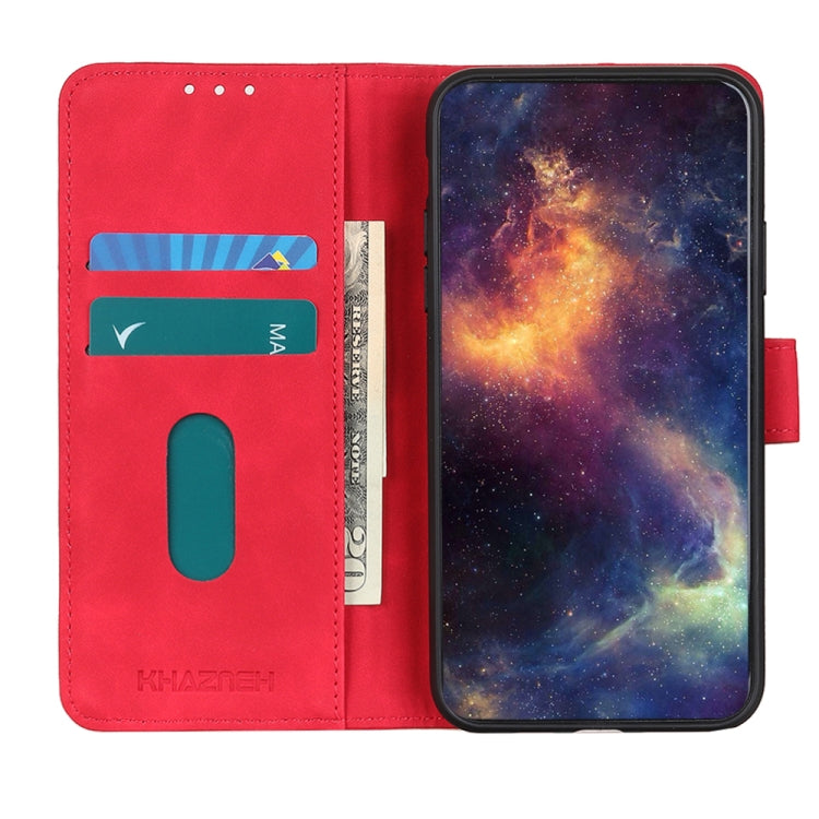 For iPhone 16 Pro KHAZNEH Retro Texture Leather Phone Case(Red) - iPhone 16 Pro Cases by buy2fix | Online Shopping UK | buy2fix