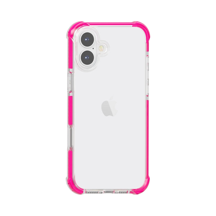 For iPhone 16 Plus Four-corner Shockproof TPU + Acrylic Phone Case(Pink) - iPhone 16 Plus Cases by buy2fix | Online Shopping UK | buy2fix