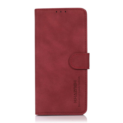 For OnePlus 13 KHAZNEH Matte Texture Leather Phone Case(Red) - OnePlus Cases by buy2fix | Online Shopping UK | buy2fix