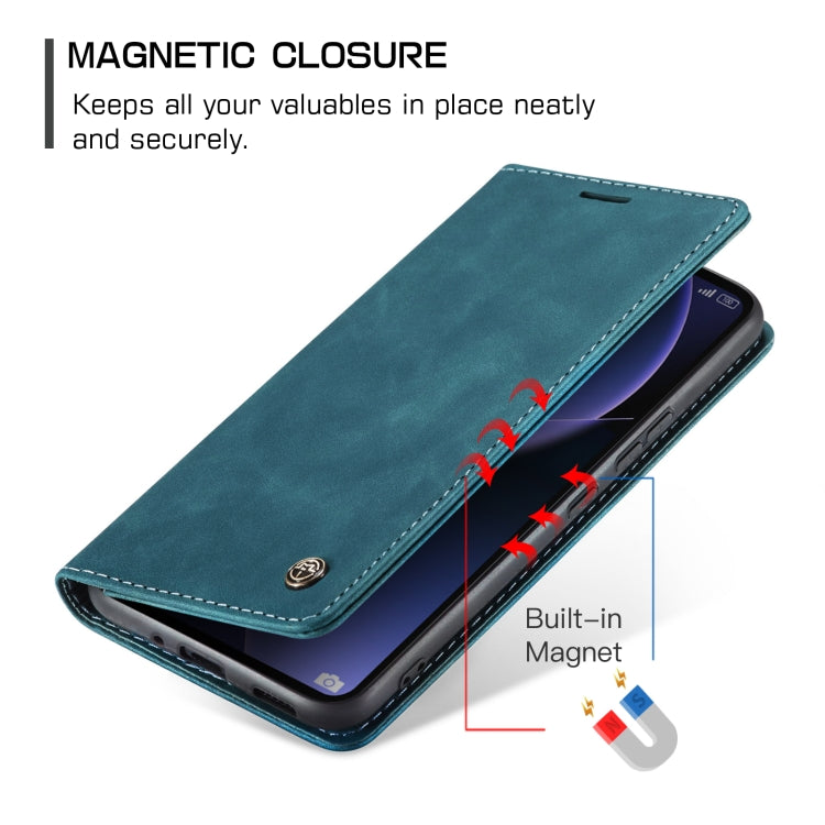 For Xiaomi 13T/13T Pro CaseMe 013 Multifunctional Horizontal Flip Leather Phone Case(Blue) - Xiaomi Cases by CaseMe | Online Shopping UK | buy2fix