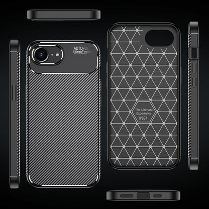 For iPhone SE 2024 Carbon Fiber Texture Shockproof TPU Phone Case(Black) - More iPhone Cases by buy2fix | Online Shopping UK | buy2fix