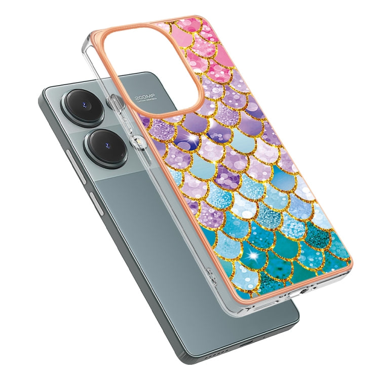 For Xiaomi Redmi Note 13 Pro 4G Global Electroplating IMD TPU Phone Case(Colorful Scales) - Note 13 Pro Cases by buy2fix | Online Shopping UK | buy2fix