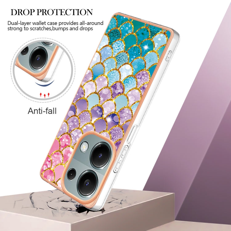 For Xiaomi Redmi Note 13 Pro 4G Global Electroplating IMD TPU Phone Case(Colorful Scales) - Note 13 Pro Cases by buy2fix | Online Shopping UK | buy2fix