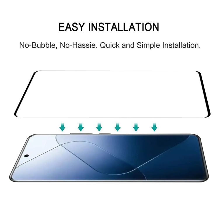 For Xiaomi 15 Pro 9H HD 3D Curved Edge Tempered Glass Film(Black) -  by buy2fix | Online Shopping UK | buy2fix