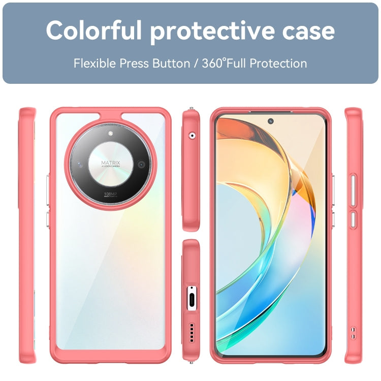 For Honor X50 Pro Colorful Series Acrylic Hybrid TPU Phone Case(Red) - Honor Cases by buy2fix | Online Shopping UK | buy2fix