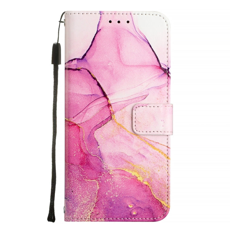 For iPhone 16 Pro Max PT003 Marble Pattern Flip Leather Phone Case(Pink Purple Gold LS001) - iPhone 16 Pro Max Cases by buy2fix | Online Shopping UK | buy2fix