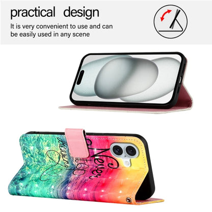 For iPhone 16 Plus 3D Painting Horizontal Flip Leather Phone Case(Chasing Dreams) - iPhone 16 Plus Cases by buy2fix | Online Shopping UK | buy2fix