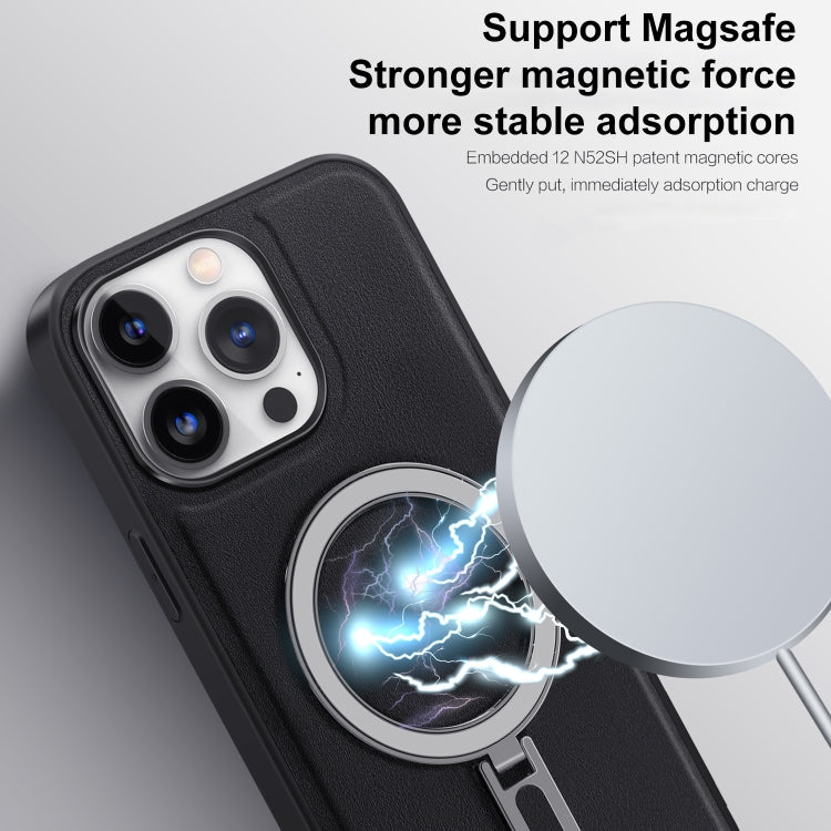 For iPhone 14 Pro Max MagSafe Magnetic Holder Phone Case(Sierra Blue) - iPhone 14 Pro Max Cases by buy2fix | Online Shopping UK | buy2fix