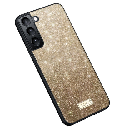 For Samsung Galaxy S24 5G SULADA Glittery TPU + Handmade Leather Phone Case(Gold) - Galaxy S24 5G Cases by SULADA | Online Shopping UK | buy2fix