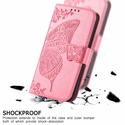 For Realme C53 Butterfly Love Flower Embossed Leather Phone Case(Pink) - Realme Cases by buy2fix | Online Shopping UK | buy2fix