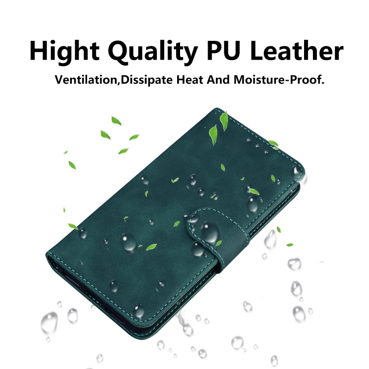 For iPhone SE 2024 Skin Feel Pure Color Flip Leather Phone Case(Green) - More iPhone Cases by buy2fix | Online Shopping UK | buy2fix