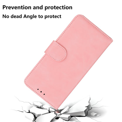 For iPhone SE 2024 Skin Feel Pure Color Flip Leather Phone Case(Pink) - More iPhone Cases by buy2fix | Online Shopping UK | buy2fix