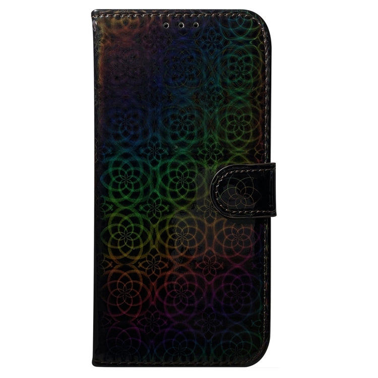 For Xiaomi Redmi Note 13 5G Colorful Magnetic Buckle Leather Phone Case(Black) - Note 13 Cases by buy2fix | Online Shopping UK | buy2fix