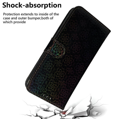 For Samsung Galaxy S24 5G Colorful Magnetic Buckle Leather Phone Case(Black) - Galaxy S24 5G Cases by buy2fix | Online Shopping UK | buy2fix