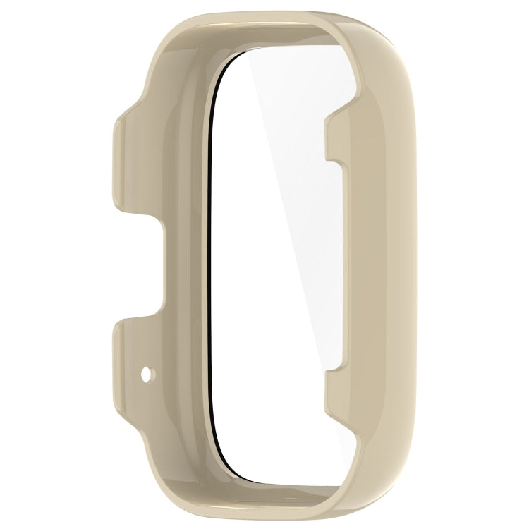 For Redmi Watch 3 Lite PC + Tempered Film Integrated Watch Protective Case(Ivory White) - Watch Cases by buy2fix | Online Shopping UK | buy2fix