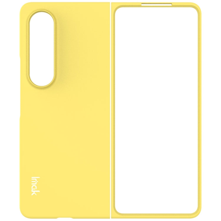 For Samsung Galaxy Galaxy Z Fold4 5G IMAK JS-2 Series Colorful PC Case(Yellow) - Galaxy Z Fold4 5G Cases by imak | Online Shopping UK | buy2fix
