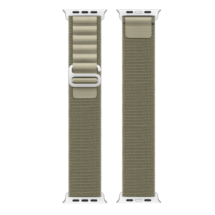 For Apple Watch Ultra 2 49mm DUX DUCIS GS Series Nylon Loop Watch Band(Olive) - Watch Bands by DUX DUCIS | Online Shopping UK | buy2fix