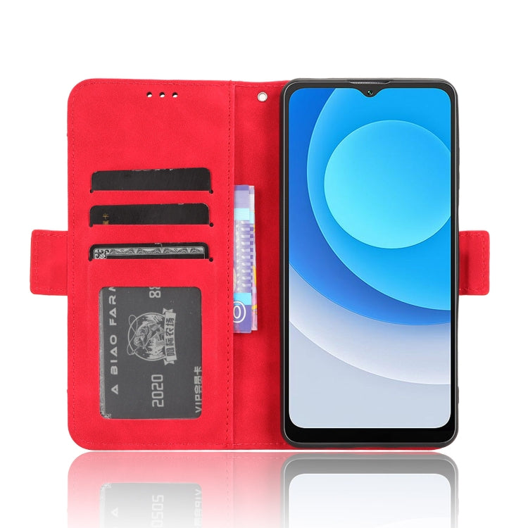 For Blackview A53 / A53 Pro Skin Feel Calf Texture Card Slots Leather Phone Case(Red) - More Brand by buy2fix | Online Shopping UK | buy2fix