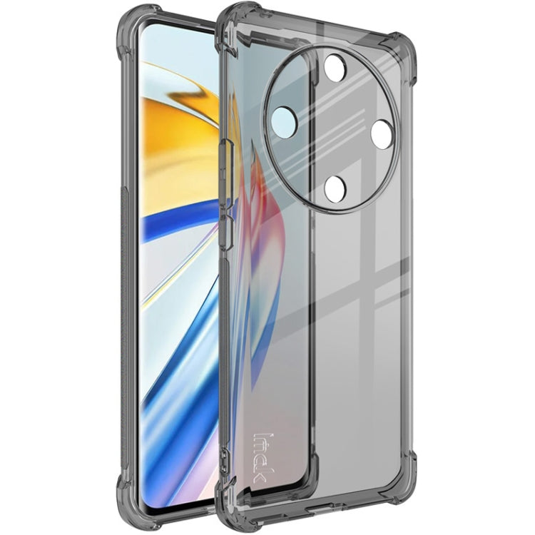 For Honor X9b 5G imak Shockproof Airbag TPU Phone Case(Transparent Black) - Honor Cases by imak | Online Shopping UK | buy2fix