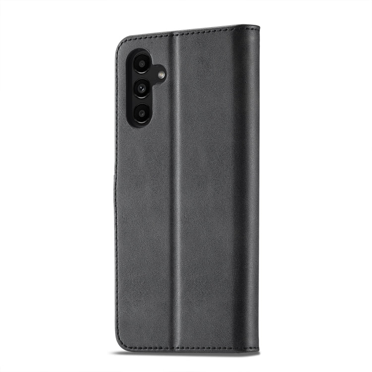 For Samsung Galaxy A35 5G LC.IMEEKE Calf Texture Leather Phone Case(Black) - Galaxy Phone Cases by LC.IMEEKE | Online Shopping UK | buy2fix