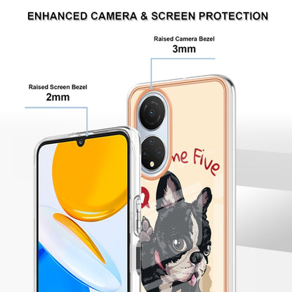 For Honor X7 Electroplating Marble Dual-side IMD Phone Case(Lucky Dog) - Honor Cases by buy2fix | Online Shopping UK | buy2fix