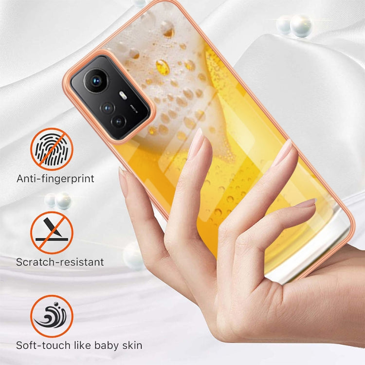 Xiaomi Redmi Note 12S 4G Electroplating Marble Dual-side IMD Phone Case(Draft Beer) - Xiaomi Cases by buy2fix | Online Shopping UK | buy2fix