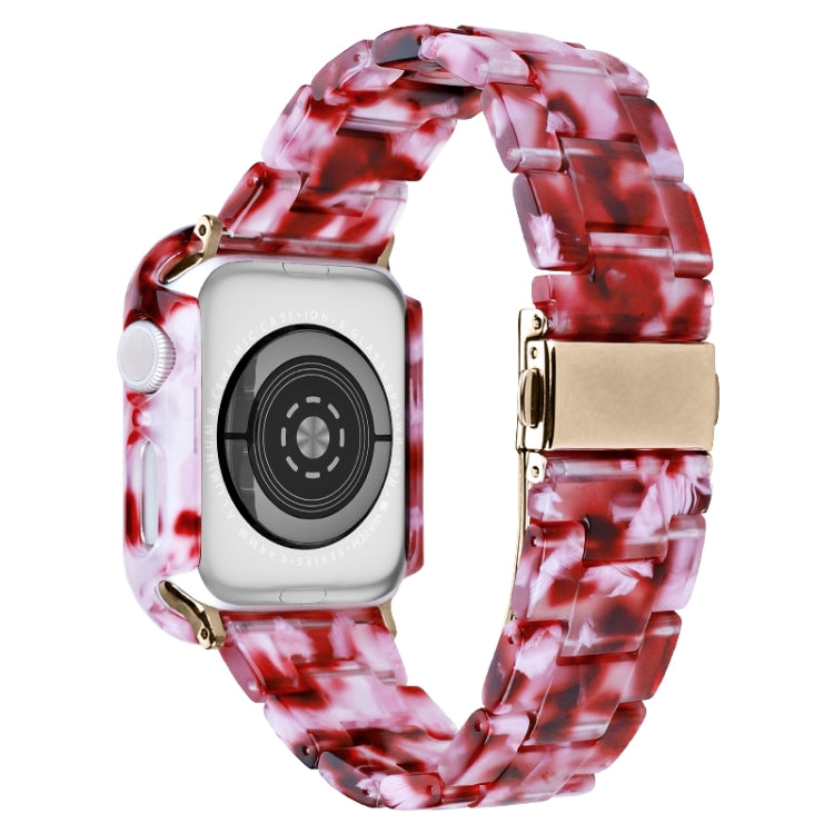 For Apple Watch Ultra 2 / Ultra 49mm Printed Resin PC Watch Band Case Kit(Peach Pink) - Watch Cases by buy2fix | Online Shopping UK | buy2fix