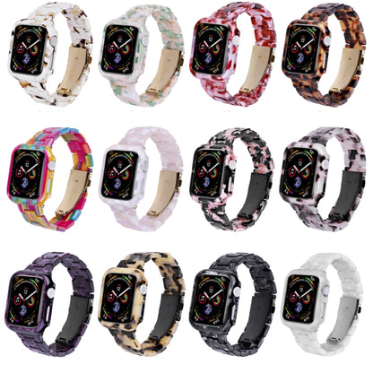 For Apple Watch Ultra 2 / Ultra 49mm Printed Resin PC Watch Band Case Kit(Peach Pink) - Watch Cases by buy2fix | Online Shopping UK | buy2fix