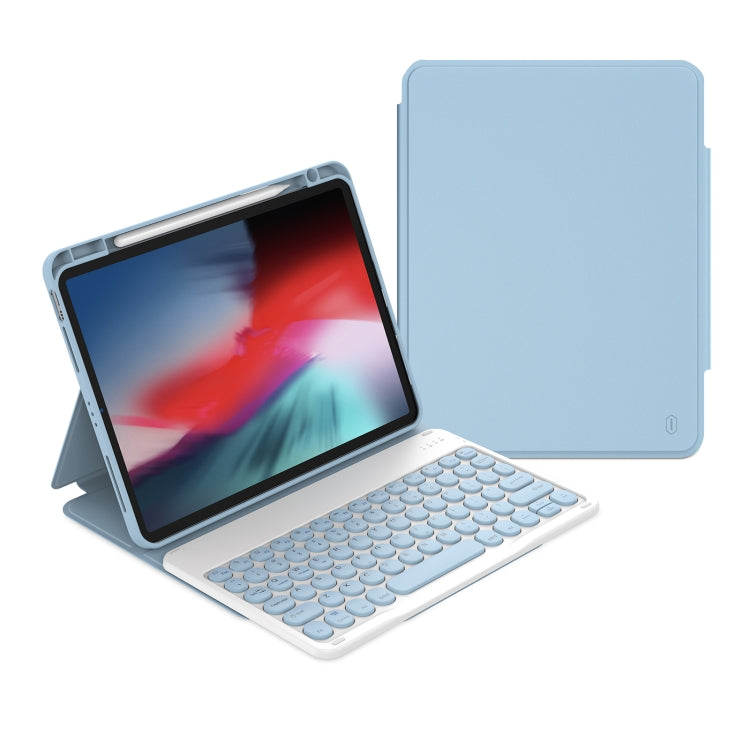 For iPad 10th Gen 10.9 2022 WiWU Skin Feel Magnetic Detachable Keyboard Tablet Case(Blue) - Universal by WIWU | Online Shopping UK | buy2fix