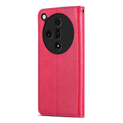 For OPPO Find X7 AZNS Sheepskin Texture Flip Leather Phone Case(Red) - OPPO Cases by AZNS | Online Shopping UK | buy2fix