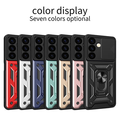 For Samsung Galaxy S24+ 5G Sliding Camera Cover Design TPU+PC Phone Case(Rose Gold) - Galaxy S24+ 5G Cases by buy2fix | Online Shopping UK | buy2fix