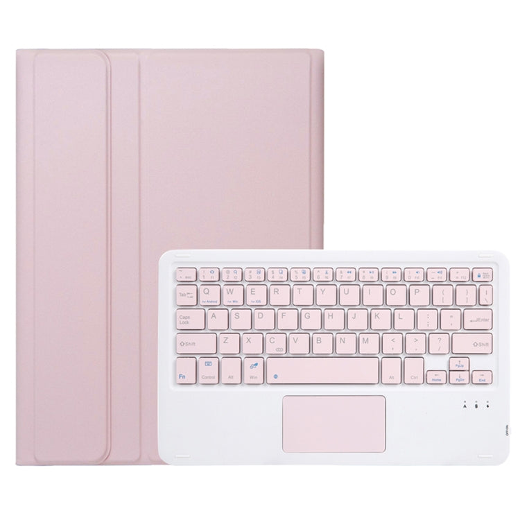 For Samsung Galaxy Tab S9 FE A710B-A Candy Color TPU Touch Bluetooth Keyboard Leather Tablet Case with Pen Holder(Pink) - Samsung Keyboard by buy2fix | Online Shopping UK | buy2fix