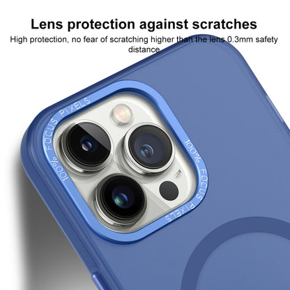 For iPhone 15 Plus MagSafe Frosted Translucent Mist Phone Case(Royal Blue) - iPhone 15 Plus Cases by buy2fix | Online Shopping UK | buy2fix