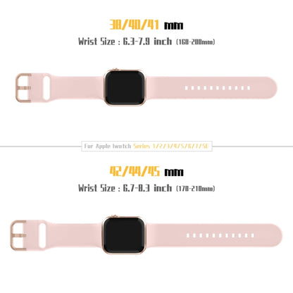 For Apple Watch SE 2022 40mm Pin Buckle Silicone Watch Band(Pink Sand) - Watch Bands by buy2fix | Online Shopping UK | buy2fix