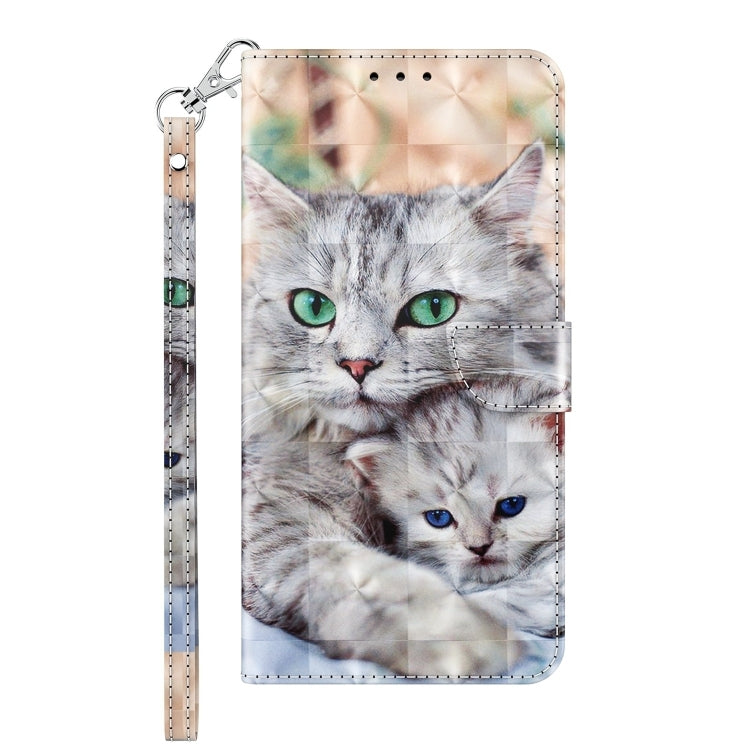 For Samsung Galaxy S24+ 5G 3D Painted Leather Phone Case(Two Loving Cats) - Galaxy S24+ 5G Cases by buy2fix | Online Shopping UK | buy2fix