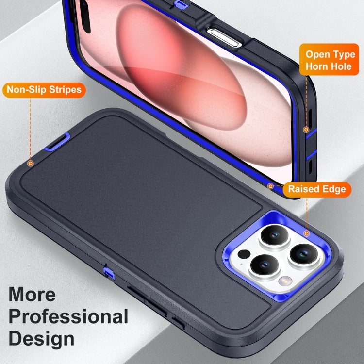 For iPhone 16 Pro Life Waterproof Rugged Phone Case(Dark Blue + Royal Blue) - iPhone 16 Pro Cases by buy2fix | Online Shopping UK | buy2fix