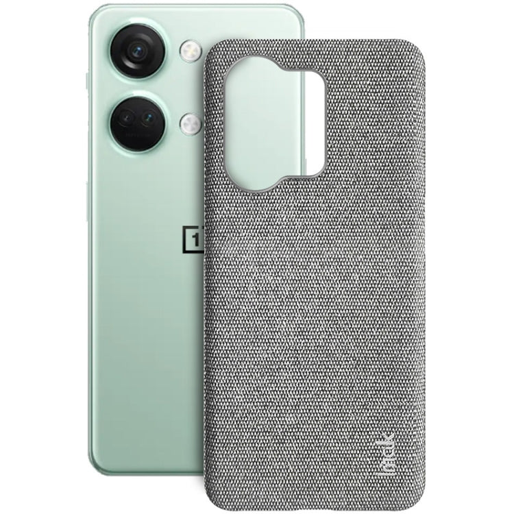 For OnePlus Ace 2V / Nord 3 5G imak Ruiyi Series Cloth Texture PU + PC Phone Case(Light Grey) - OnePlus Cases by imak | Online Shopping UK | buy2fix